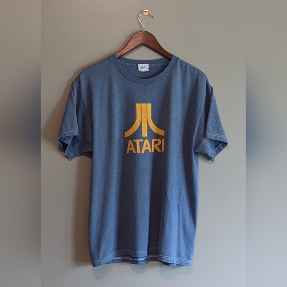 Astro Shirts Vintage Blue Atari Video Game Tee Shirt Astro Large